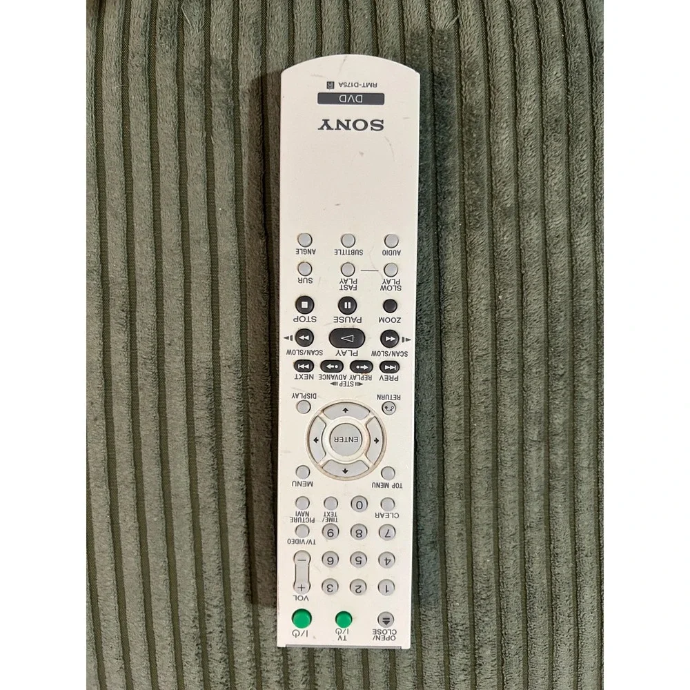 Sony RMT-D175A DVD Player‎ Remote Control Replacement White